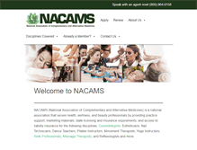 Tablet Screenshot of nacams.org